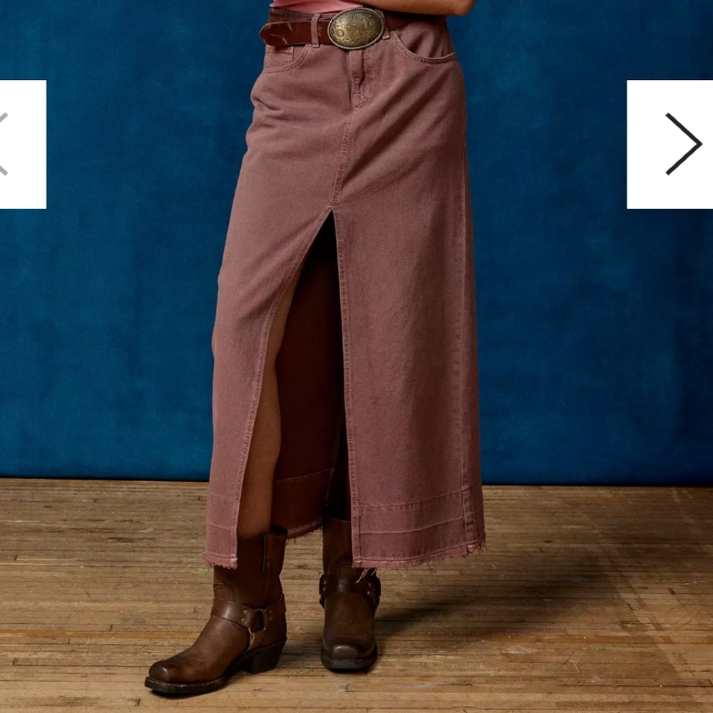 BDG Urban Outfitters Mandi Denim Maxi Skirt